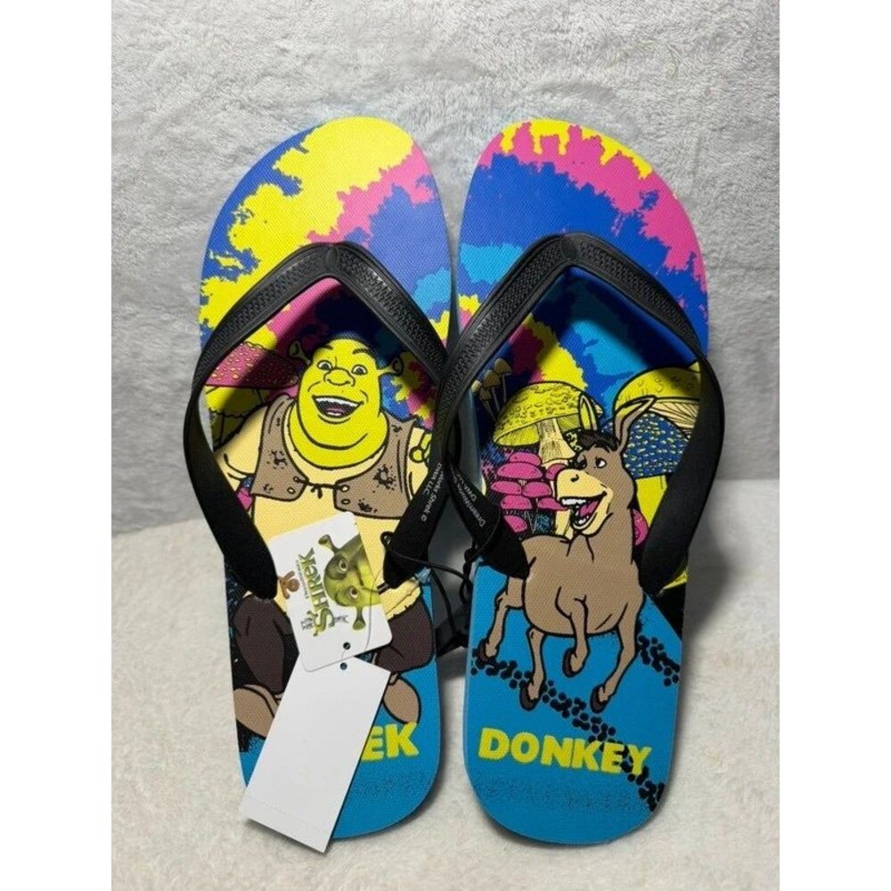 Shrek Men’s Flip Flops Size 13